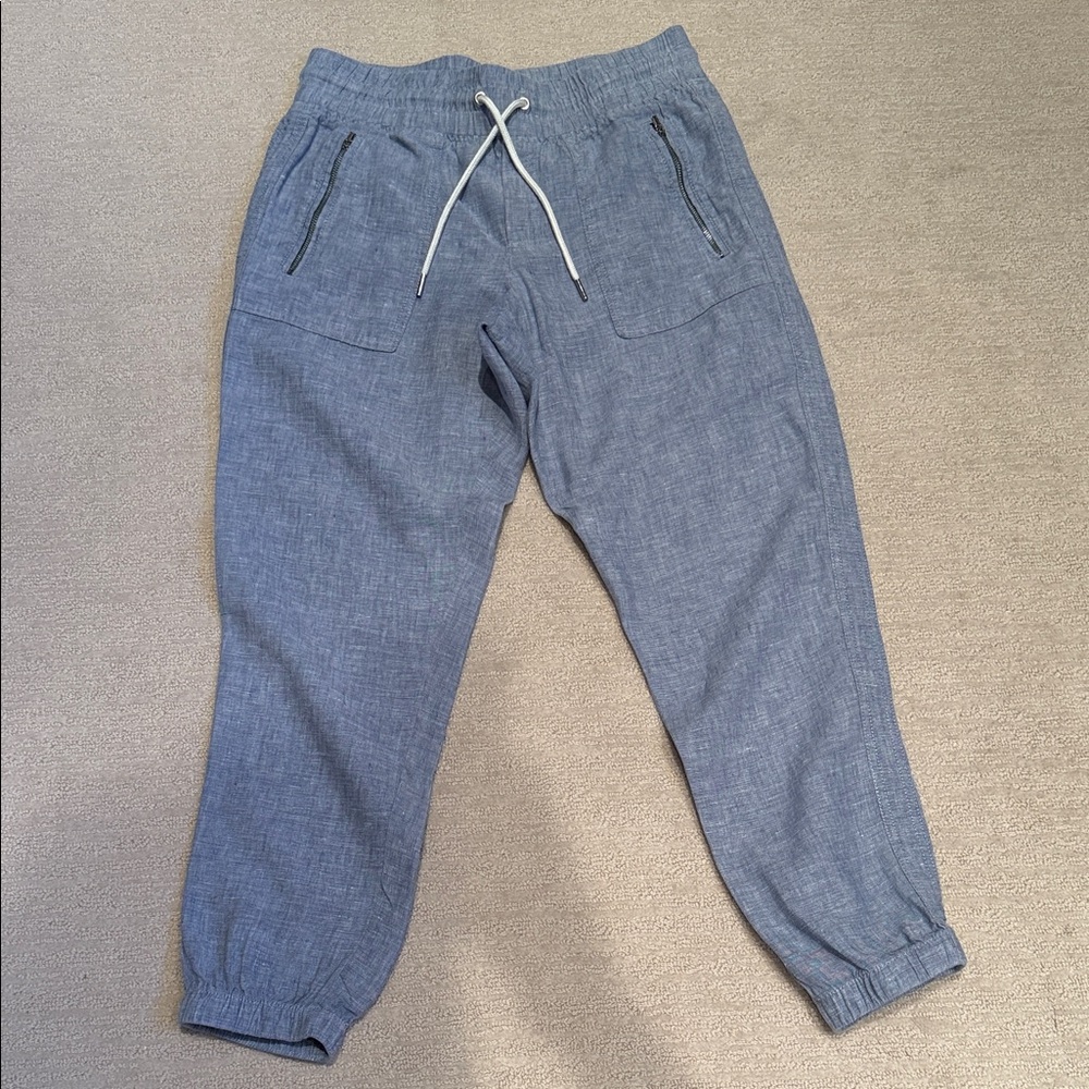 Athleta Ladies chambray Joggers with Drawstring